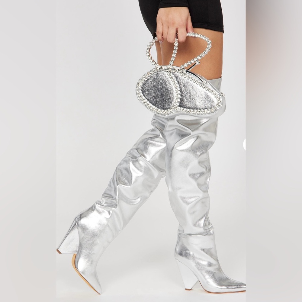 Silver Women's Boots
